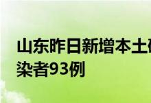 山东昨日新增本土确诊病例5例本土无症状感染者93例