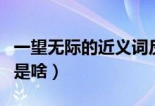 一望无际的近义词反义词（一望无际的近义词是啥）