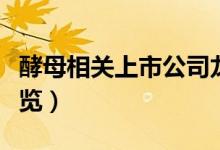 酵母相关上市公司龙头有哪些（酵母概念股一览）