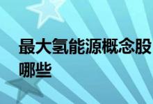 最大氢能源概念股 请问氢能源概念股龙头有哪些