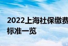2022上海社保缴费基数是多少 社保基数缴纳标准一览 