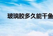 玻璃胶多久能干鱼缸（玻璃胶多久能干）