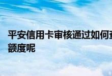 平安信用卡审核通过如何查额度 平安信用卡审核过后怎么查额度呢
