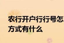 农行开户行行号怎么查询 农行卡开户行查询方式有什么
