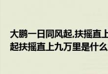 大鹏一日同风起,扶摇直上九万里什么意思?（大鹏一日同风起扶摇直上九万里是什么意思）
