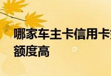 哪家车主卡信用卡好办 请问车主信用卡哪家额度高