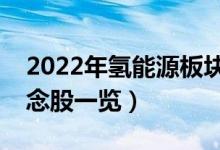 2022年氢能源板块龙头股有哪些（氢能源概念股一览）