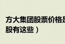 方大集团股票价格是多少（相关装修装饰概念股有这些）