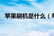苹果刷机是什么（苹果刷机是什么意思啊）