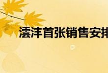  澐沣首张销售安排 本周五推6单位招标 