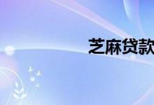 芝麻贷款（芝麻贷款）