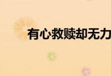 有心救赎却无力回天（是什么意思）