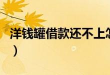 洋钱罐借款还不上怎么办（洋钱罐借款正规吗）