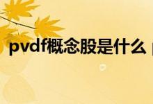 pvdf概念股是什么 pvdf概念股是什么意思 