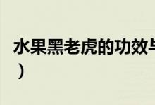 水果黑老虎的功效与作用（水果黑老虎怎么吃）