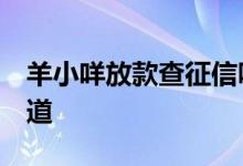 羊小咩放款查征信吗 羊小咩上征信吗 有谁知道