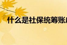 什么是社保统筹账户 什么是社保统筹账户