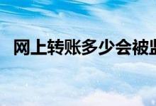 网上转账多少会被监控（网上转账怎么转）