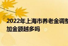 2022年上海市养老金调整细则出来没 工龄越高能获得的增加金额越多吗 