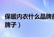 保暖内衣什么品牌最好（分享质量好又暖和的牌子）