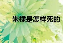 朱棣是怎样死的（朱棣是谁（图文））