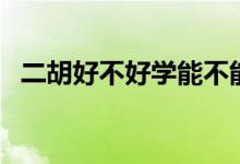 二胡好不好学能不能学会（二胡好不好学）