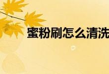 蜜粉刷怎么清洗（蜜粉刷如何使用）