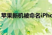 苹果新机被命名iPhone12（mini 几时发布）