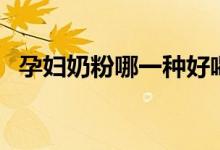 孕妇奶粉哪一种好喝（孕妇奶粉哪一种好）