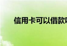 信用卡可以借款吗 信用卡借款怎么还