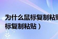 为什么鼠标复制粘贴不了（为什么无法使用鼠标复制粘贴）