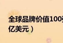 全球品牌价值100强（第一名品牌价值2055亿美元）