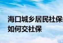 海口城乡居民社保缴纳在哪交 海口社保自己如何交社保 