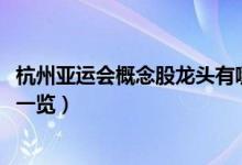 杭州亚运会概念股龙头有哪些（2022年杭州亚运会板块股票一览）