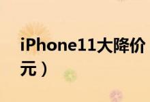 iPhone11大降价（最高降价力度达到1600元）