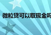 微粒贷可以取现金吗 微粒贷提现步骤是什么