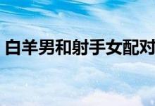 白羊男和射手女配对指数（白羊男和射手女）