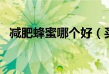 减肥蜂蜜哪个好（买哪种蜂蜜有助于减肥）