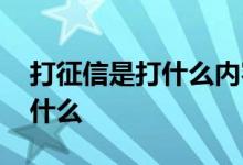 打征信是打什么内容的 打征信出来的内容是什么