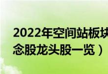 2022年空间站板块概念股有哪些（空间站概念股龙头股一览）