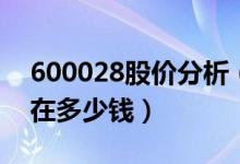 600028股价分析（中国石化600028股票现在多少钱）