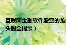 互联网金融软件股票的龙头股都有哪些（互联网金融软件龙头股全揭示）