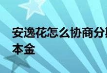 安逸花怎么协商分期36期 安逸花怎么协商还本金