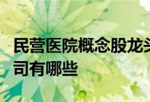 民营医院概念股龙头股票一览民营医院上市公司有哪些