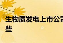 生物质发电上市公司龙头生物质发电股票有哪些