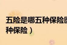 五险是哪五种保险医疗能报多少（五险是哪五种保险）