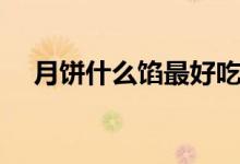 月饼什么馅最好吃（揭各地月饼的特色）