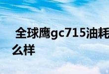  全球鹰gc715油耗 吉利gc715全球鹰油耗怎么样 