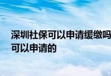 深圳社保可以申请缓缴吗 好消息!社保缓缴哪些企业和个人可以申请的 