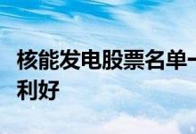核能发电股票名单一览哪些核能发电概念股票利好